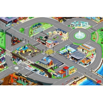 Игровой коврик Le Toy Van Автодорога