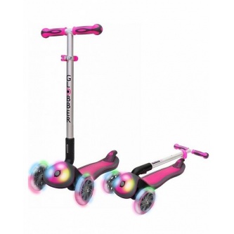 Детский самокат Y-Scoo Globber Elite FL My Free Fold up Rhodamine Pink