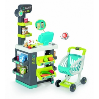 Супермаркет с тележкой Smoby City Market