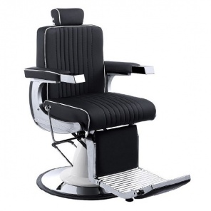 Барбер кресло Barber F-9139 с откидной спинкой (чёрный)