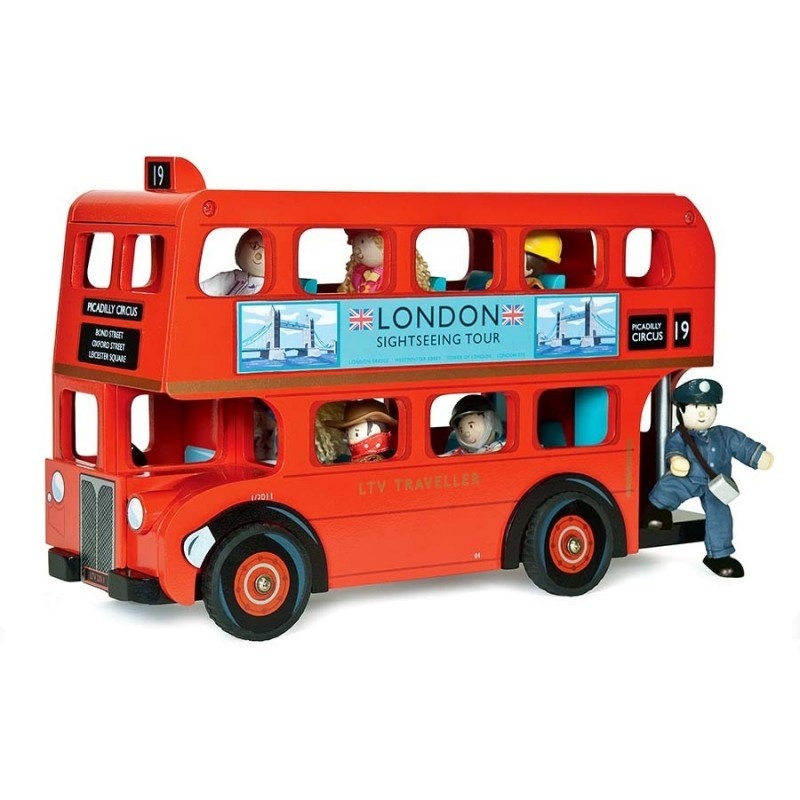 Автобус игрушка купить. London Sightseeing Tour автобус деревянный Letoy van. Игрушка автобус. Игрушечный двухэтажный автобус. Красный автобус игрушка.