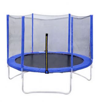 Батут с защитной сеткой DFC Trampoline Fitness 8FT-TR-B
