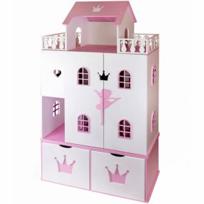 Кукольный домик Детская Балерина (белый/розовый)