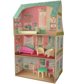 Кукольный домик DreamToys Полина с мебелью (P202004)