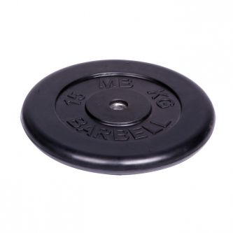 Диск тренировочный обрезиненный MB Barbell MB-PltB26-15