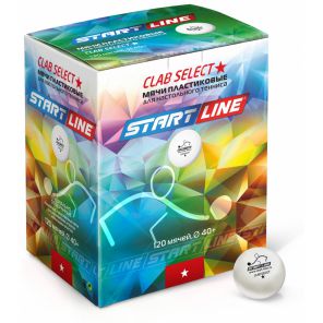 Мячи для настольного тенниса Start Line Club Select 1*  (120 шт.)