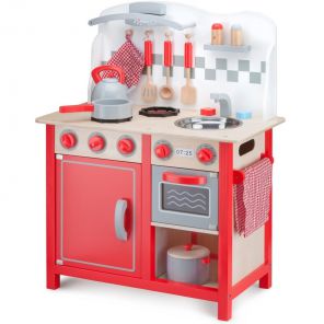 Детская игровая кухня New Classic Toys Bon Appetit Deluxe красная (11060)
