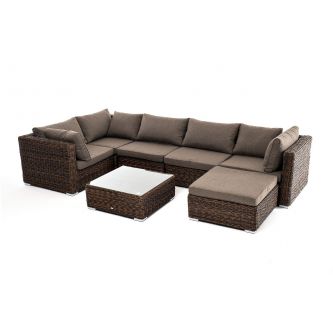 Трансформирующаяся лаунж-зона из искусственного ротанга (гиацинт) 4SIS «Лунго»