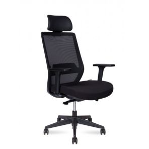 Кресло Norden Mono black (черный пластик / черная ткань)