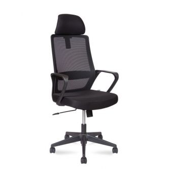 Кресло офисное Norden Pino black (черный пластик / черная ткань)