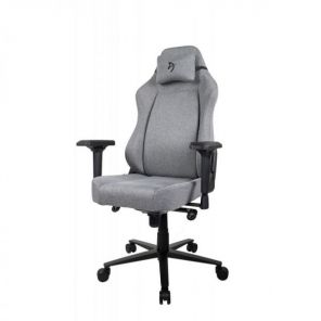 Компьютерное кресло Arozzi Primo Woven Fabric - Grey - Black logo