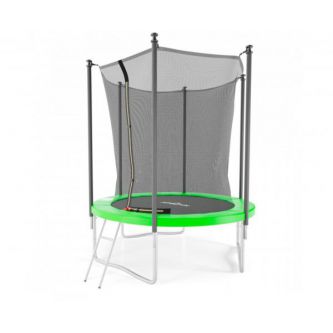 Батут с внутренней защитной сеткой DFC Trampoline STOCK 6 ft JUMP4FUN зеленый