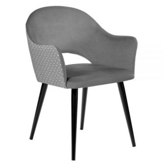 Стул с жаккардом BRADEX HOME Bruno серый