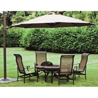 Садовый зонт Garden Way А002-3500 бежевый (тауп)