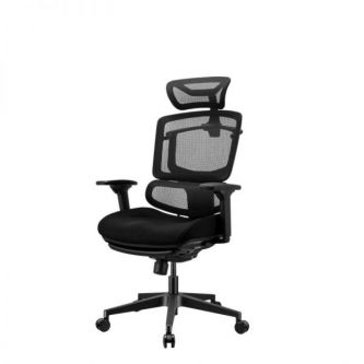 Кресло эргономичное GTCHAIR GTC Open Z с поддержкой для ног, черный