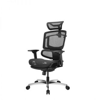 Кресло эргономичное GTCHAIR GTC Open M с поддержкой для ног, черный