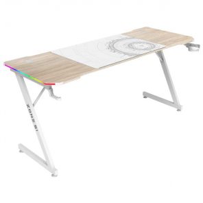 Компьютерный стол ZONE 51 TRINE 160 RGB Wood/White