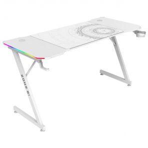 Компьютерный стол ZONE 51 TRINE 140 RGB White