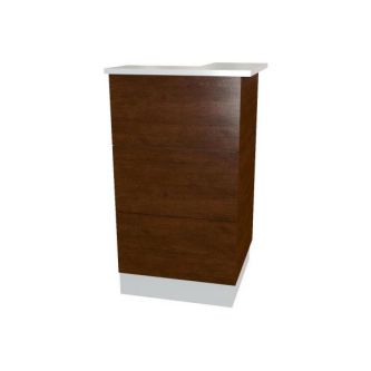 Модуль угловой правый Multi-Office Steel Reception 69х69х120 (каркас белый)