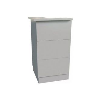 Модуль угловой левый Multi-Office Steel Reception 69х69х120