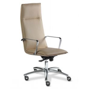 Кресло Multi-Office Epsilon S-line A кожа бежевая