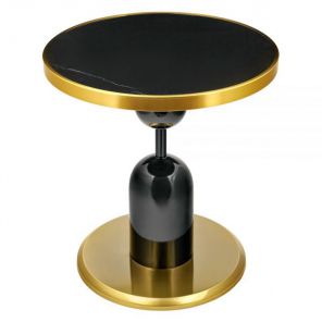 Стол BRADEX HOME Gloria диам.50см x 54см, чёрный, металл, керамика