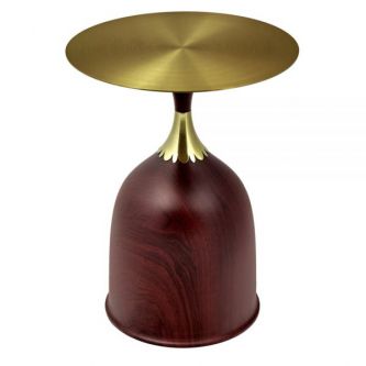 Кофейный столик BRADEX HOME Stupa диам.40см x 54см, металл под дерево