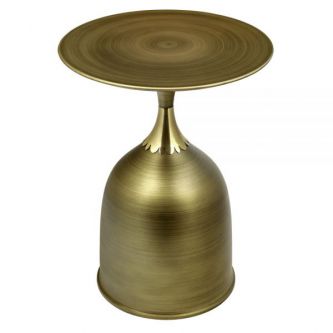 Кофейный столик BRADEX HOME Stupa диам.40см x 54см, латунь, металл