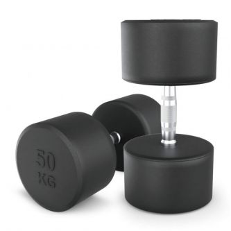 Гантель UNIX Fit PRO круглая обрезиненная 50 кг, 2 шт