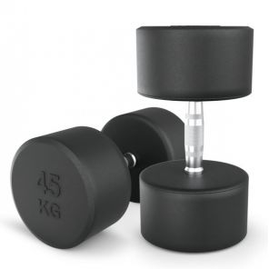 Гантель UNIX Fit PRO круглая обрезиненная 45 кг, 2 шт