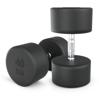 Гантель UNIX Fit PRO круглая обрезиненная 40 кг, 2 шт