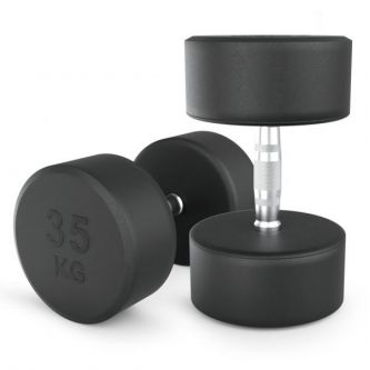 Гантель UNIX Fit PRO круглая обрезиненная 35 кг, 2 шт