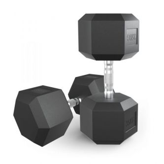 Гантель гексагональная UNIX Fit обрезиненная 35 кг, 2 шт