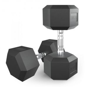 Гантель UNIX Fit обрезиненная 27,5 кг, 2 шт