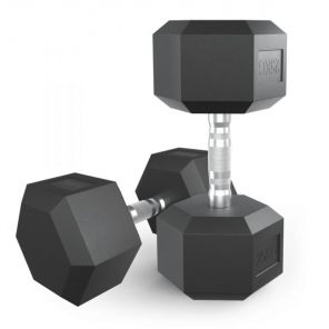 Гантель UNIX Fit обрезиненная 25 кг, 2 шт