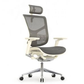 Кресло Falto Star 2 (серая сетка, белый каркас)